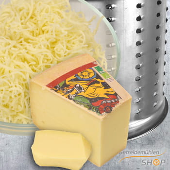 Trommel 4: Bergkäse reiben Trommel 4: Bergkäse reiben