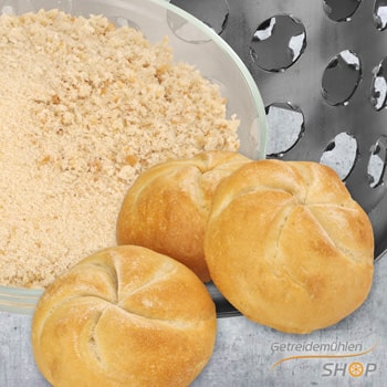 Trommel 6: Weißbrot reiben Trommel 6: Weißbrot reiben