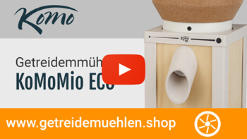 KoMo Getreidemühle KoMoMio ECO mahlt hartes wie weiches Getreide