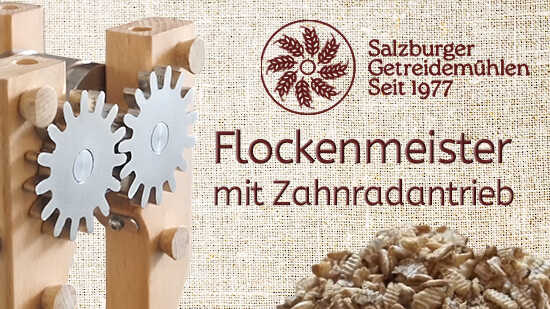 Salzburger Handflocker Flockenmeister mit Zahnradantrieb