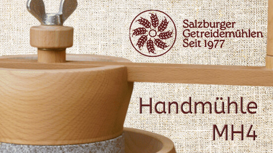 Salzburger Handgetreidemühle MH4 mit Naturstein Granit