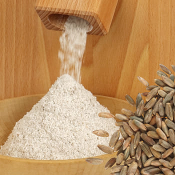 Roggen wird auch sehr fein gemahlen auf Stufe 1,5