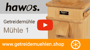 hawos Getreidemühle Mühle 1 im Video mit Mahltests