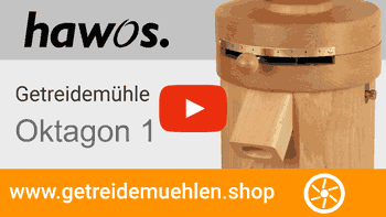 hawos Getreidemühle Oktagon 1 im Video mit Mahltests