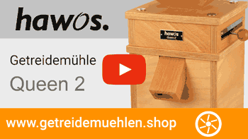 hawos Getreidemühle Queen 2 im Video mit Mahltests