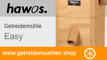 hawos Getreidemühle im Video mit Mahltests bei Youtube