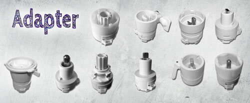 Adapter für Küchenmaschinen für Messerschmidt Vorsätze Adapter für Küchenmaschinen für Messerschmidt Vorsätze