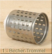 Gemüseraffel Bircher Trommel