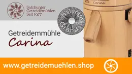 Salzburger Getreidemühle Carina mit Naturstein Granit