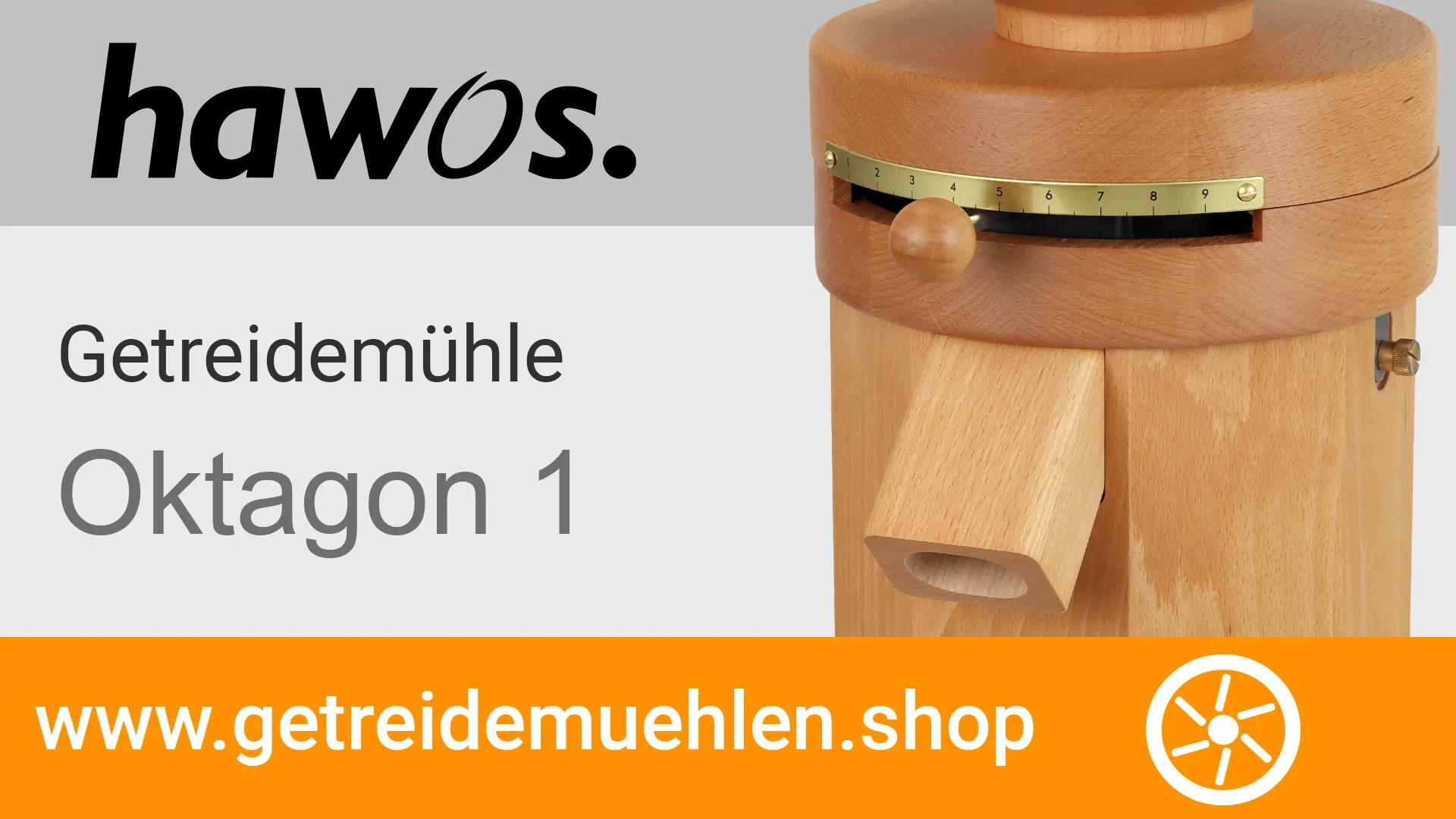 hawos Getreidemühle Oktagon 1 im Video